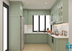 Tủ bếp MDF lõi xanh chống nước