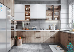 Tủ bếp MDF Thái Lan phủ Melamine